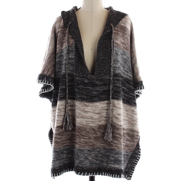 Free People Sweaters - Free People Cozy Earth-Tone Hooded Sweater